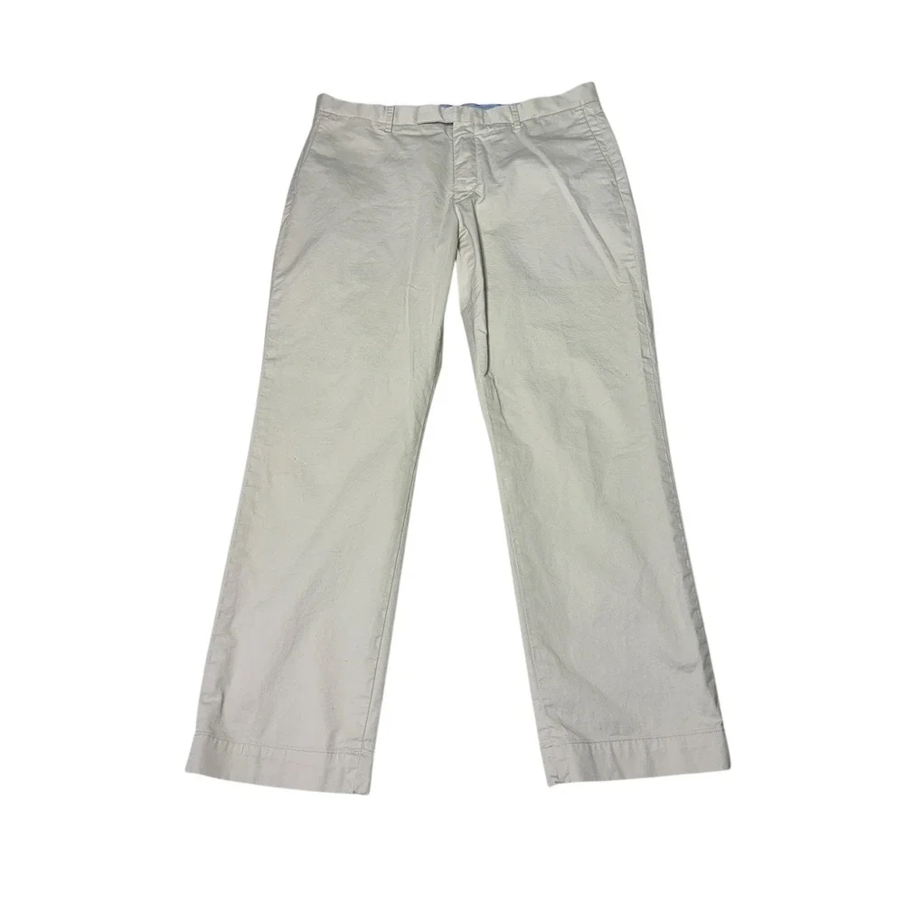 Polo Ralph Lauren Stretch Straight Fit‎ Chino Pants Khaki Men Size 36 30